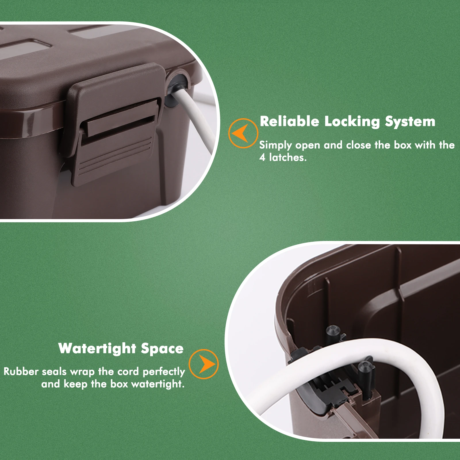 Waterproof Electrical Box Larg - огляд і ціна Outdoor Lighting Extension Cord