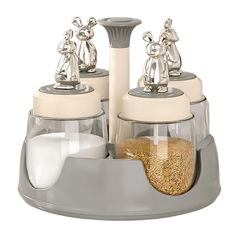 Promotion!Rotating Spice Jar Household Spice Container Combination Spice Bottle With Lid