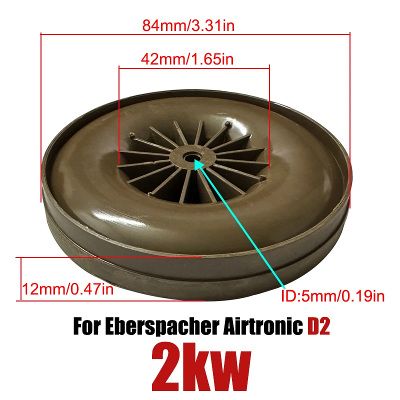 4X سخان الديزل مروحة نفخ المحرك عجلة الرياح ل Eberspacher Airtronic D2 D4 D4S ل Webasto 5000 3500 الصينية 2KW 5KW سخانات