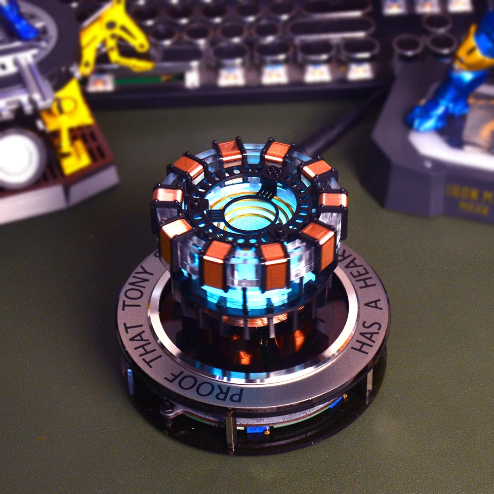 

Magnetic levitation Iron Man reactor figurine office desktop creative black technology boy birthday gift