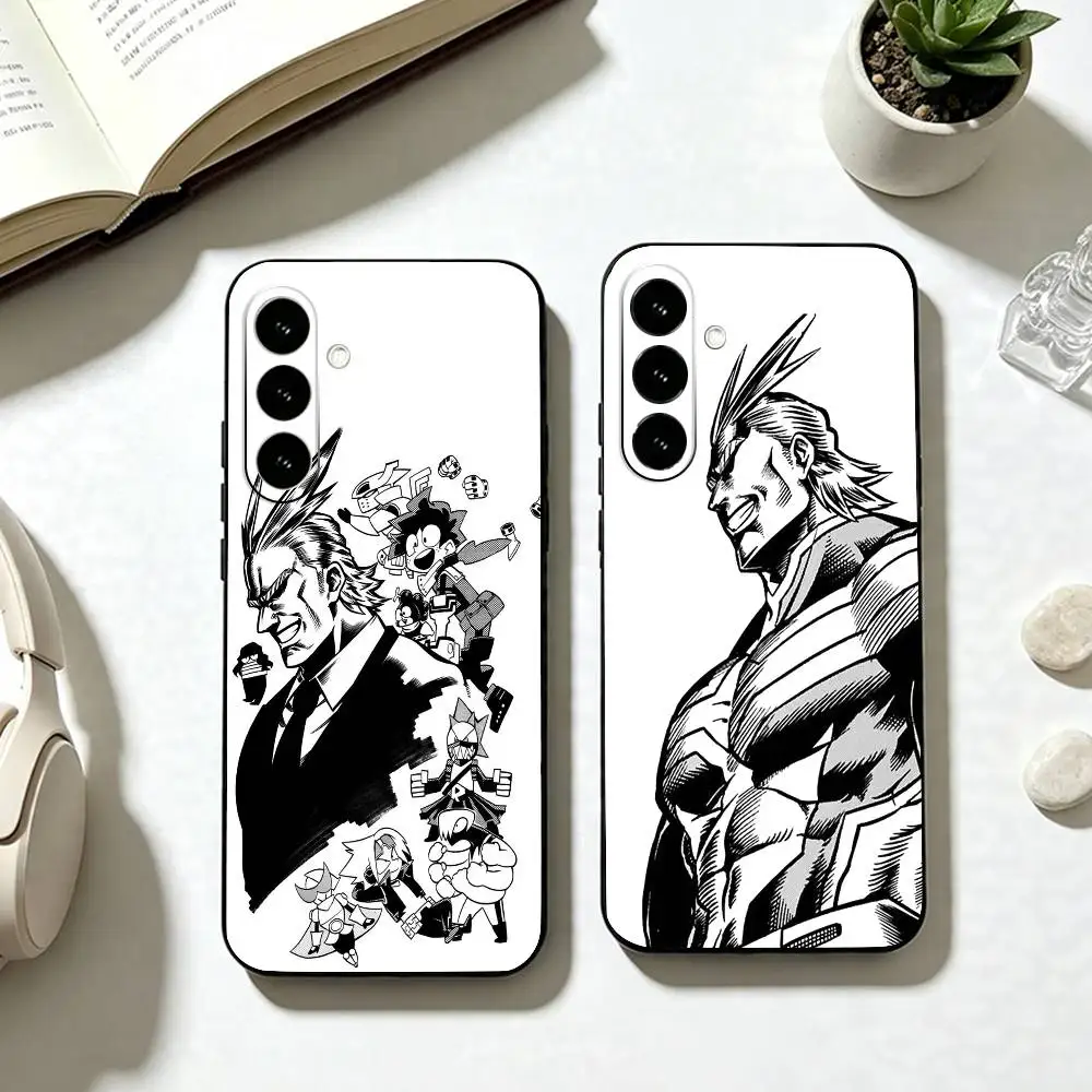 T-Toshinori Yagi  All Might  Phone Case For Samsung Galaxy A73,A72,A71,A70,A53,A52,A51,Soft Silicone Black Cover