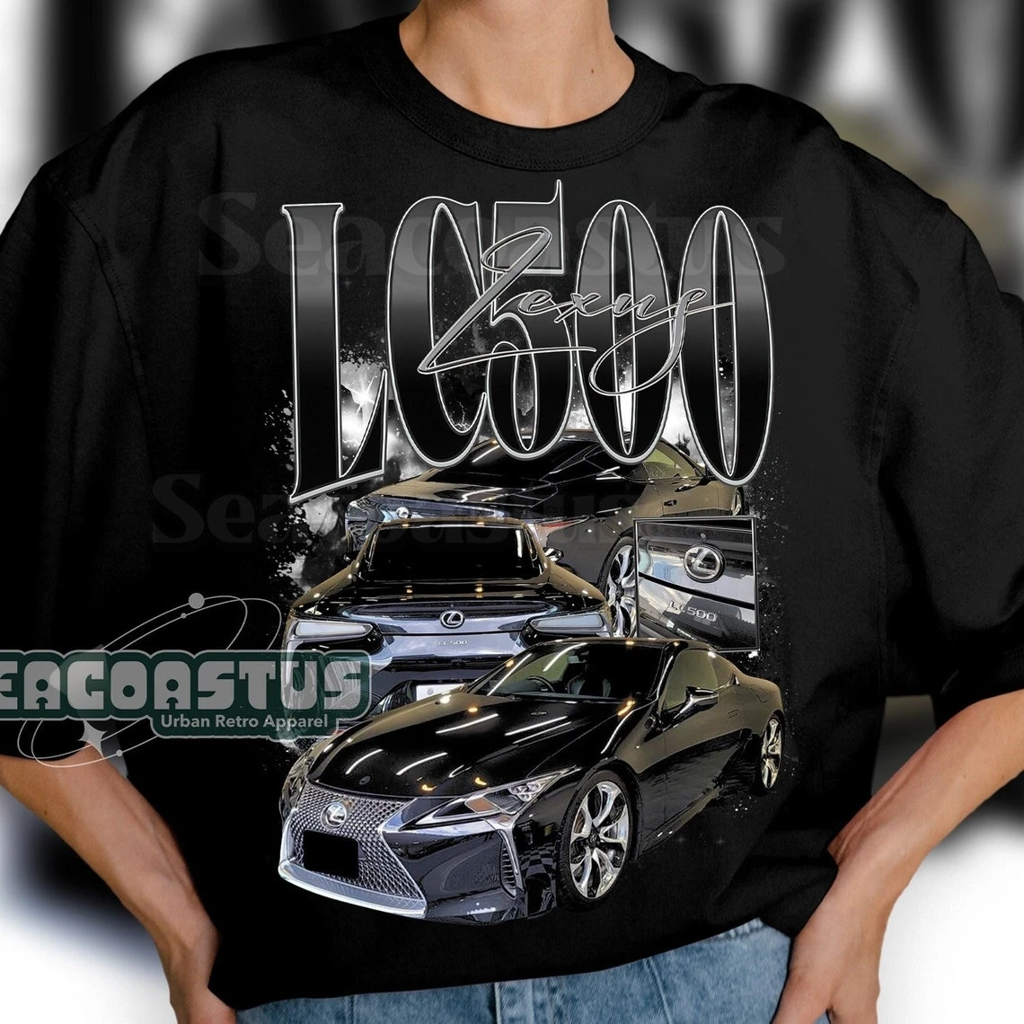 Limited Lexus LC500 Vintage T-Shirt LC500 Graphic T-shirt Retro 90's JDM Fans Homage T-shirt Gift For Women and Men