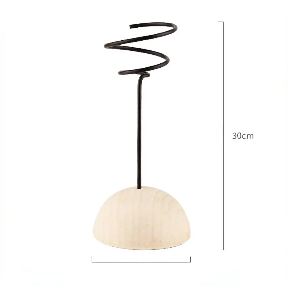 Creative Wooden Hemisphere Stand For Air Plant Tillandsia Holder Tabletop Decorative Support Office Desk Accessory