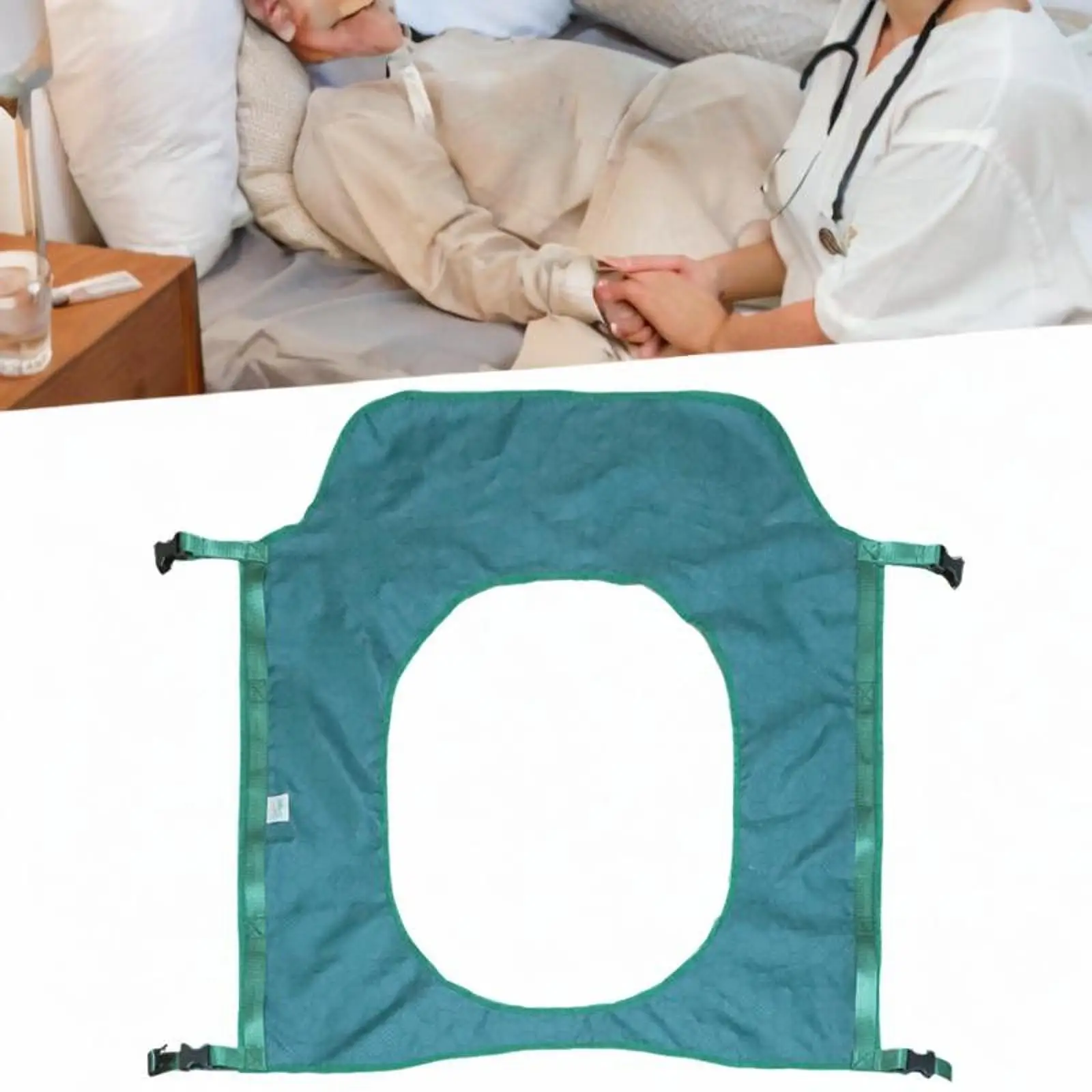 

Transfer Sheet and Fixed Straps Bed Pad for Easy to Lift Elderly