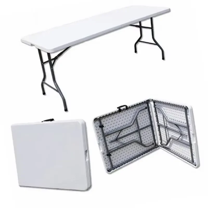 for Garden Restaurant Cheap 4 cm 72 Inches 6 Feet 180 cm Plastic Folding Portable Foldable Half Table