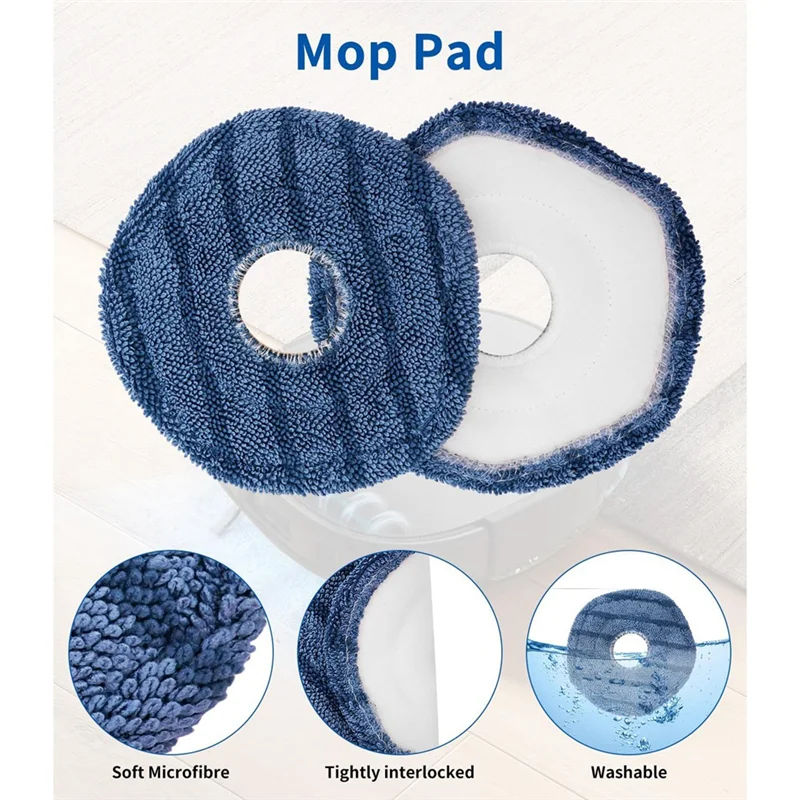 

ABRW-For Eufy X10 Pro Omni Parts Accessories Main Side Brush HEPA Filter Mop Cloth Dust Bags Replacement