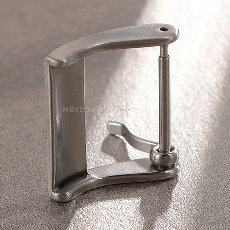 Пряжка из нержавеющей стали 304, 16 мм, 18 мм, ремешок для часов, металлическая застежка, кожаный силиконовый браслет, универсальная замена, матовая квадратная кнопка