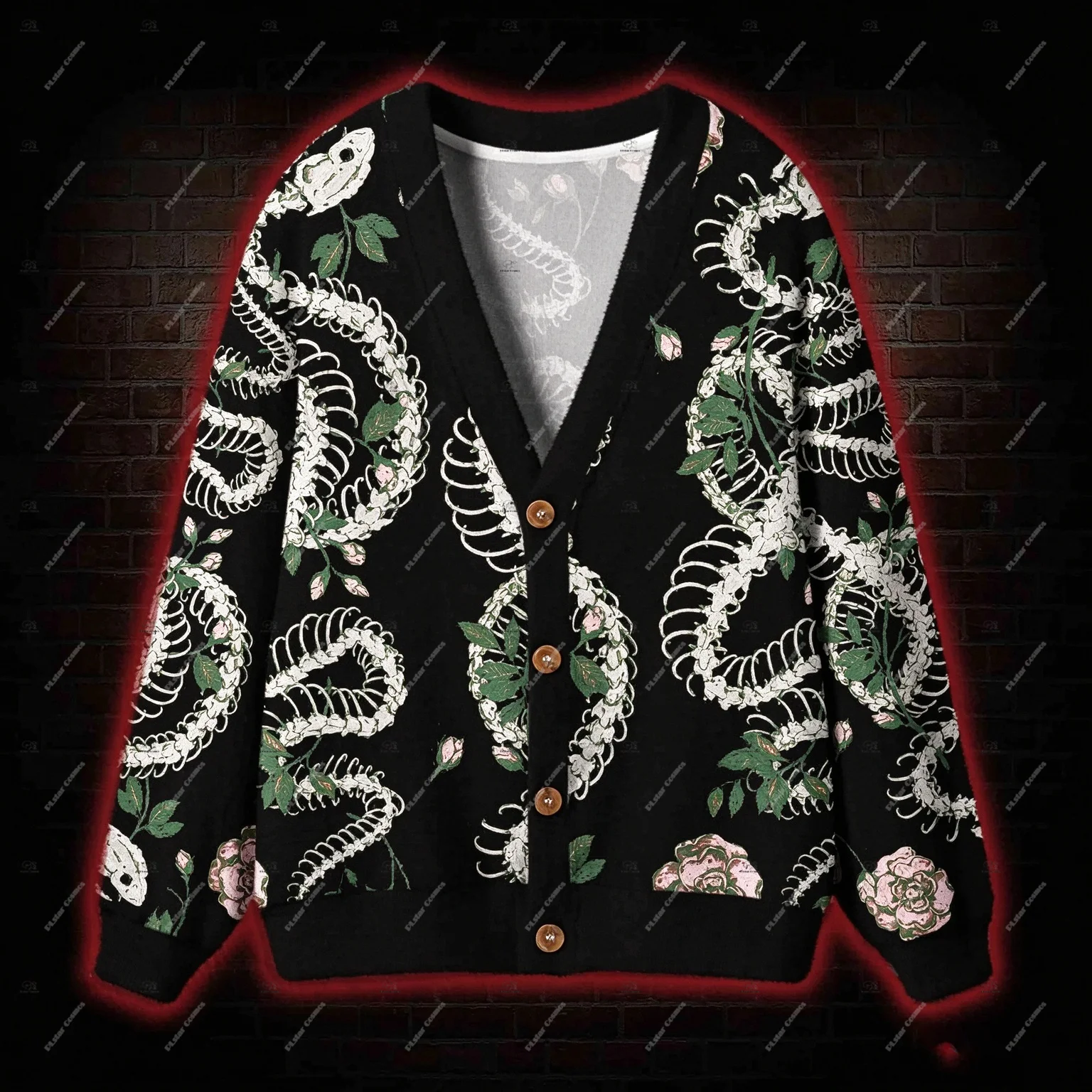 Newest Christmas Halloween Vintage Dark Style Cardigan Retro Sweater 3DPrint Harajuku Casual Funny Unisex Winter Sweatshirt Q7