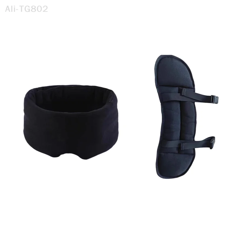 

3D Sleep Eye Mask Adjustable Blackout Sleeping Mask with Zero Eye Pressure Design for Women And Men Neck Support Sleeping Aid