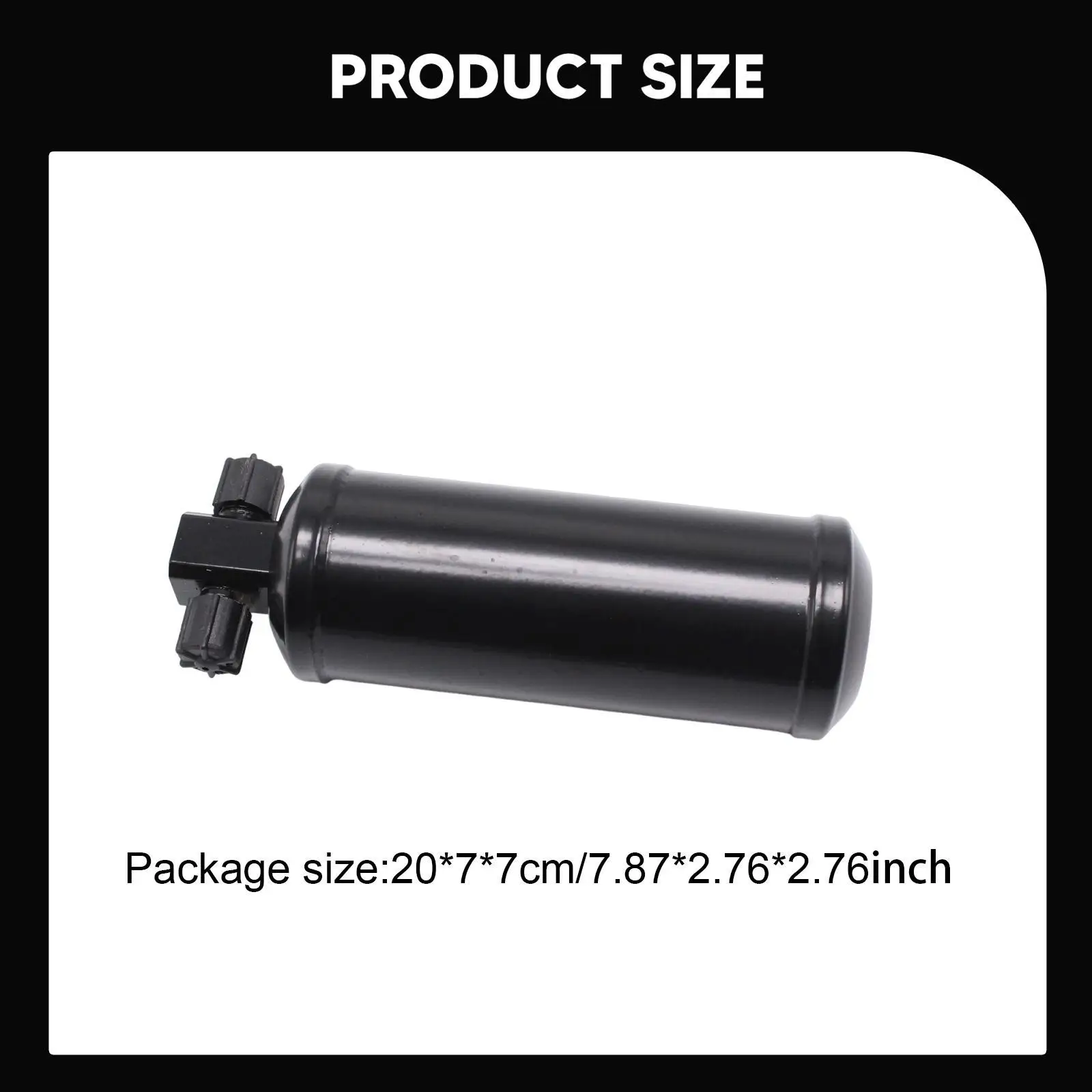 

Air Conditioner Receiver Drier Air Con AC Drier Maintenance Repair Auto Components Universal High Performance Direct Replaces