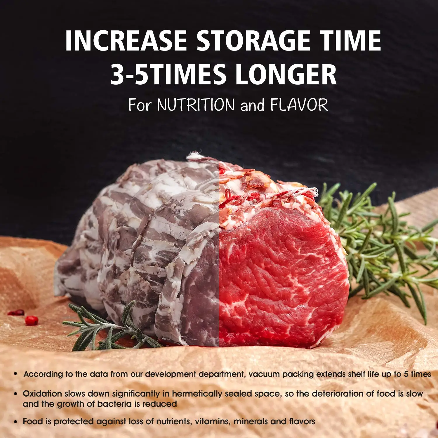 Пакеты для вакуумной упаковки продуктов, 12 + 15 + 20 + 25 + 28 см