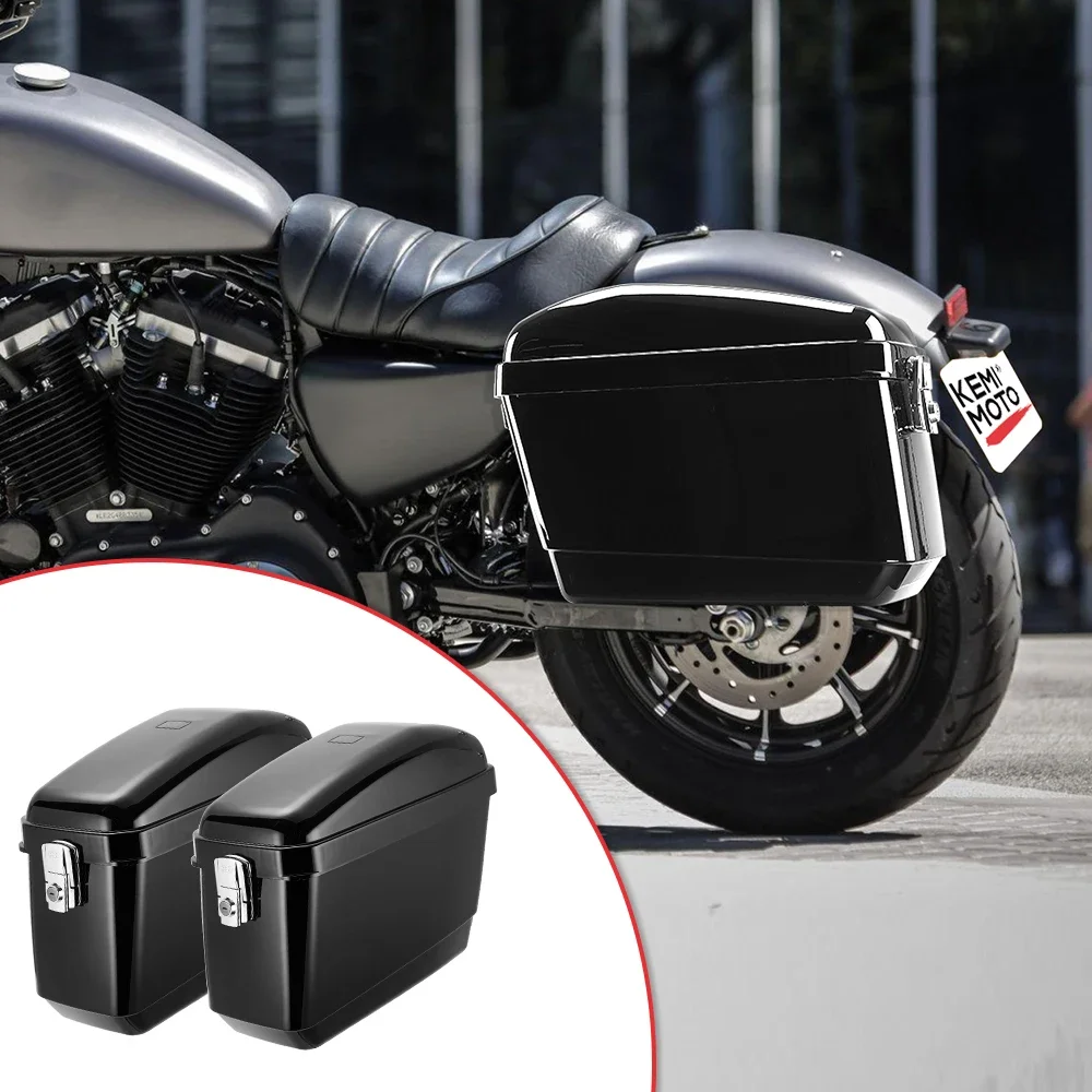 

Kemimoto for Shadow Vulcan Vstar Cruiser Hard Saddlebags Trunk Luggage W/ Light Brackets Hard Trunk Luggage Bags Brackets