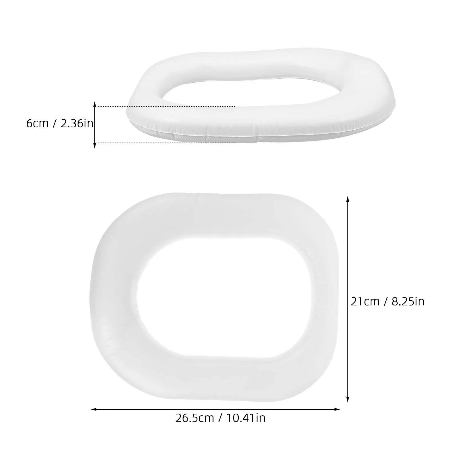 Cojín para asiento de inodoro de PU, reutilizable, lavable, suave, duradero, portátil, almohadilla para inodoro para niños, funda de repuesto para asiento de baño de viaje
