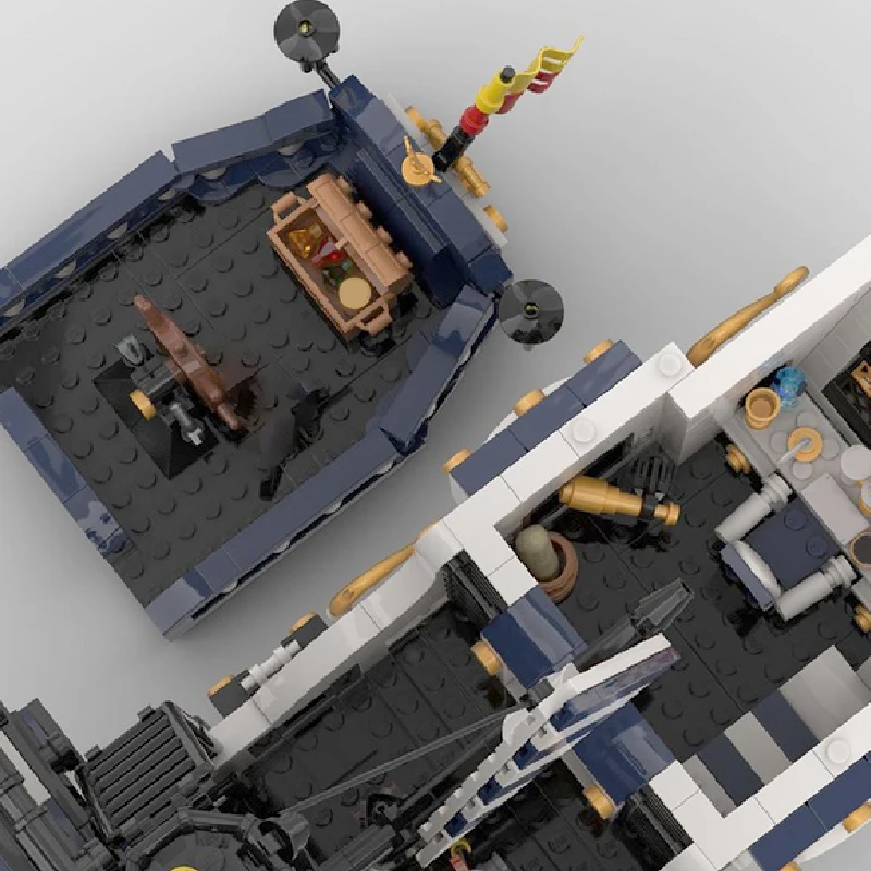 1828 PCS 선박 브릭 장군의 항해선 MOC 맞춤형 모듈식 빌딩 블록 디자인 창의적인 DIY 소년 장난감 크리스마스 선물