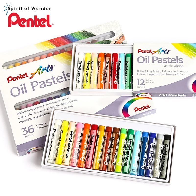 

Japanese Pentel Crayons PHN Oil Pastel Stick Children's Innocuity Painted Stick Hand Markers Coloring Graffiti Art Stationery