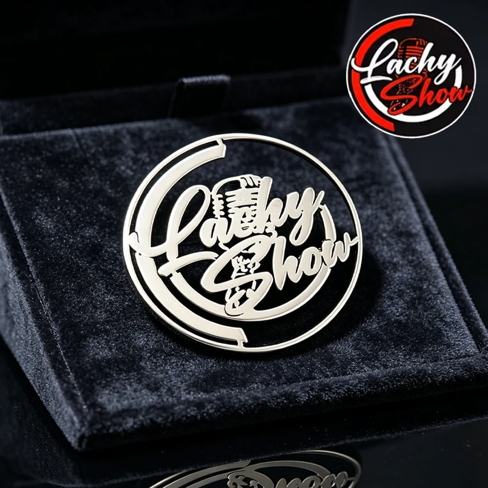 Custom Studio Logo Brooch Stainless Steel Company Emblem Badge Personalized Custom Team Badge Corporate Logo Brooch Dropshipping