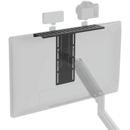 

VESA Compatible Monitor Shelf for Device Organizer, Height Adjustable Desk Stand for Cameras, Microphones, Webcams, Perfect for