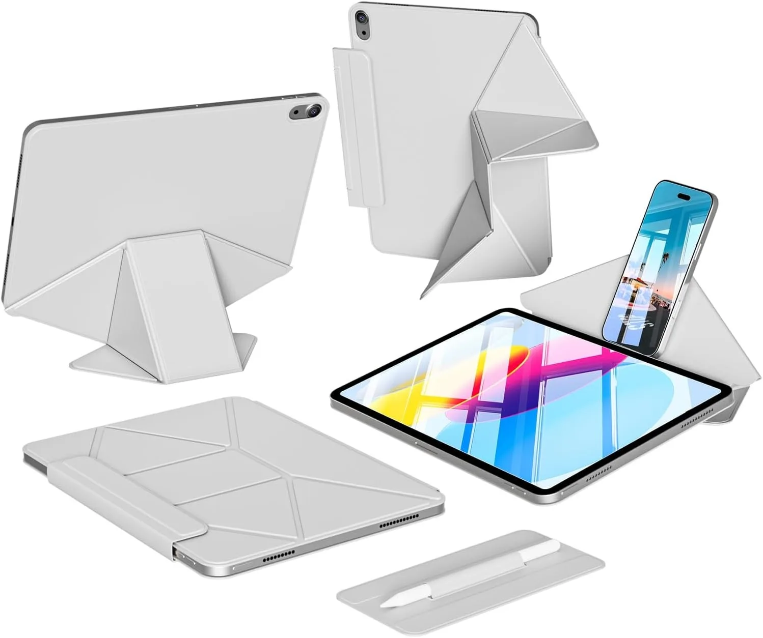 RBP for iPad A16 10/11th Gen Increase Height Bracket Case, iPad Air 11 4/5/6/7/8th Gen Pro 11 12.9 13 Mini 6/7th Magnetic Case
