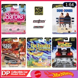 New Hot Wheels Pop Culture 2025 Barbie Marvel Back to the Future Movie etc 1:64 Scale Die-Cast Model Cars,New Unopened