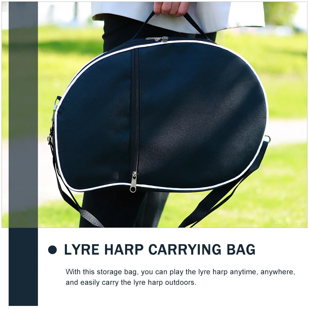 

Lyre Harp Bag Lightweight Durable Foldable Easy Carry Outdoor Musical Instrument Storage Container Harp Bag Practical Tote