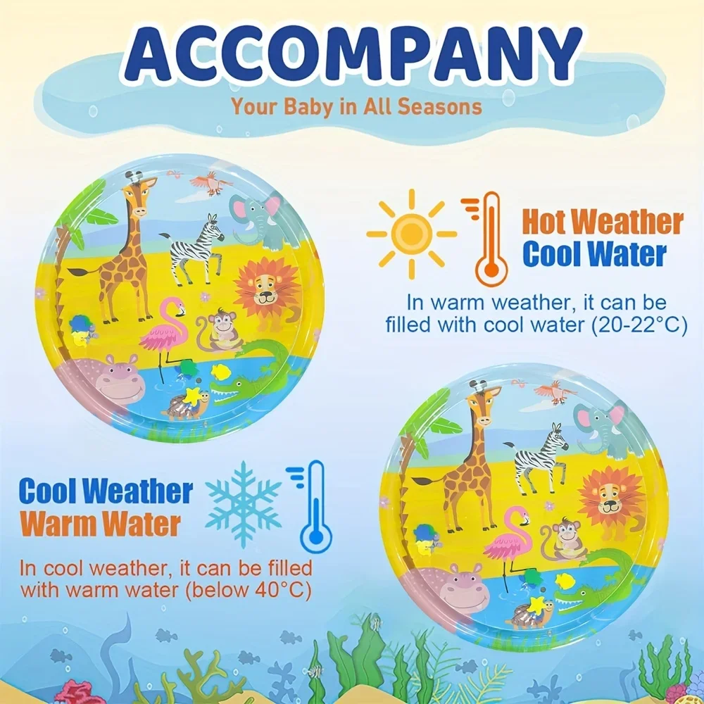 1pc Große Giraffe Aufblasbare PVC Baby Spielen Wasser Matte 90cm/35,43 zoll Kleinkind Pad Kinder Frühe Bildung aktivität Spielzeug Kissen