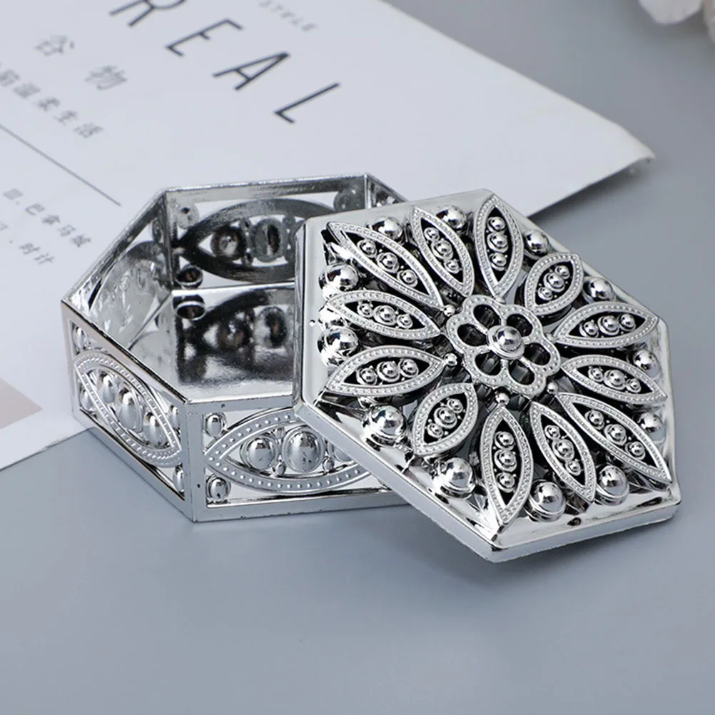 

12 Pcs Hexagonal Gift Box Chocolate Boxes Party Candy Hollow Out Container Favor Jewelry Keepsake Packing Holiday Cookie