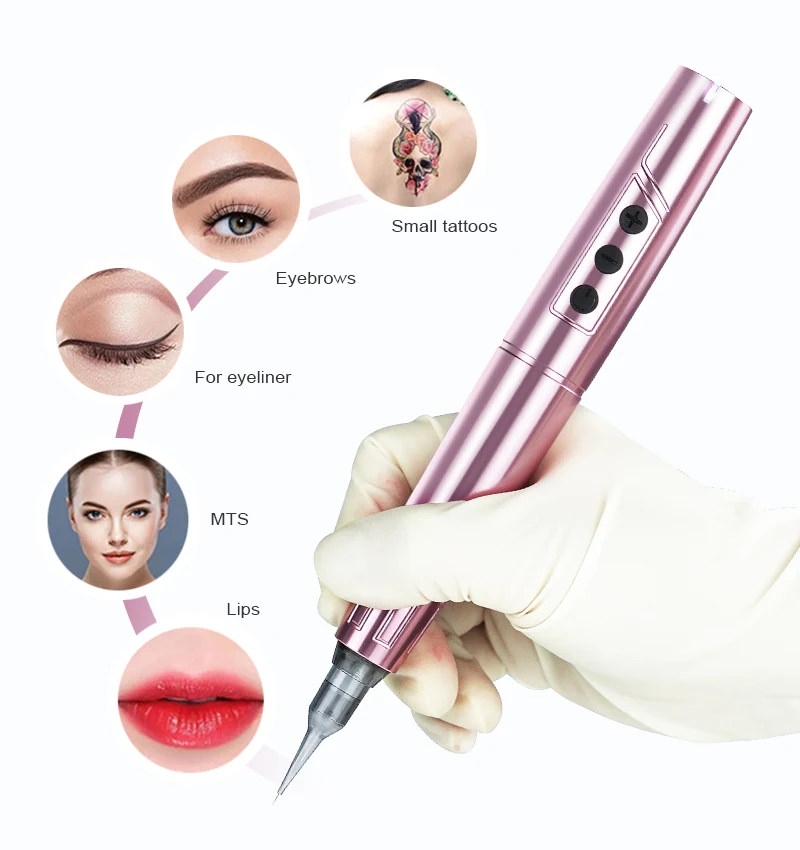 2023 Manufacturers Permanent Makeup Tattoo Pen Universal Needle OEM Wireless Rechargeable Eyebrow Machine Pen