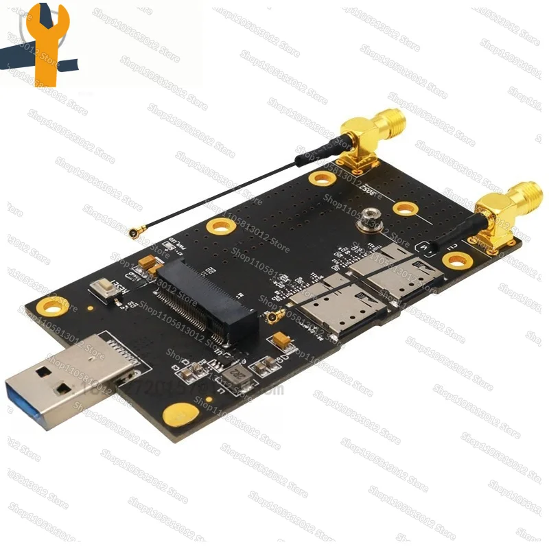 M.2 Key B to USB 3.0 Adapter Board Dual NANO SIM Card Slot 3G 4G 5G Module Test Card