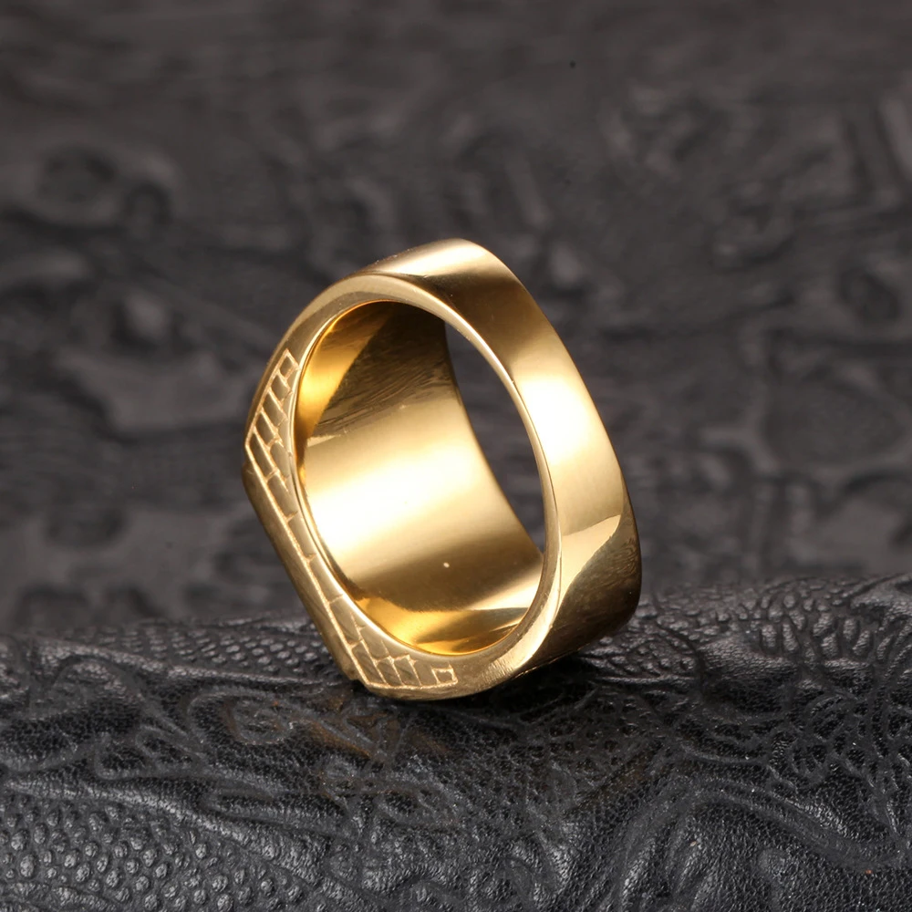 Multi Color Stone Rings for Men Women Hip Hop Punk High Quality 316L Stainless Steel Ring Charm Party Jewelry Gift Dropshipping