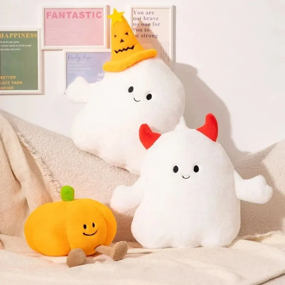 Peluche Amusante Kawaii d'Halloween pour Enfant, Jouet Doux, Décor de Festival de Beurre, Citrouille Fantôme, Accessoires de Vacances