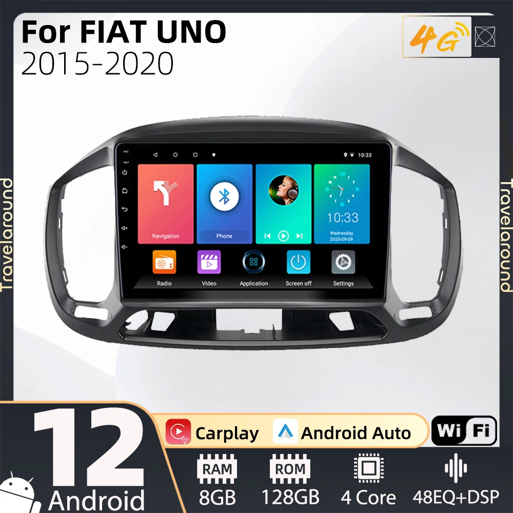 

2 Din Android Radio Stereo for FIAT UNO 2015-2020 Car Multimedia Player Navigation GPS WIFI Autoradio Head Unit Autoradio Audio