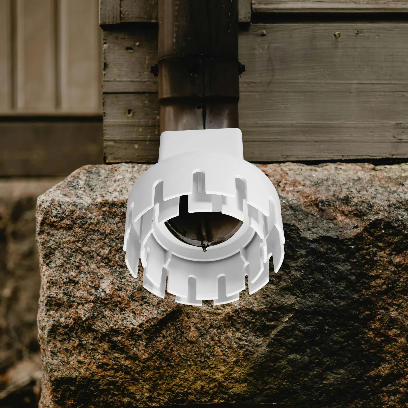 Plastic Pipe Connector Piping Coupler For Gutter Drainage Garden Downspout Adapter Stainless Steel Filter