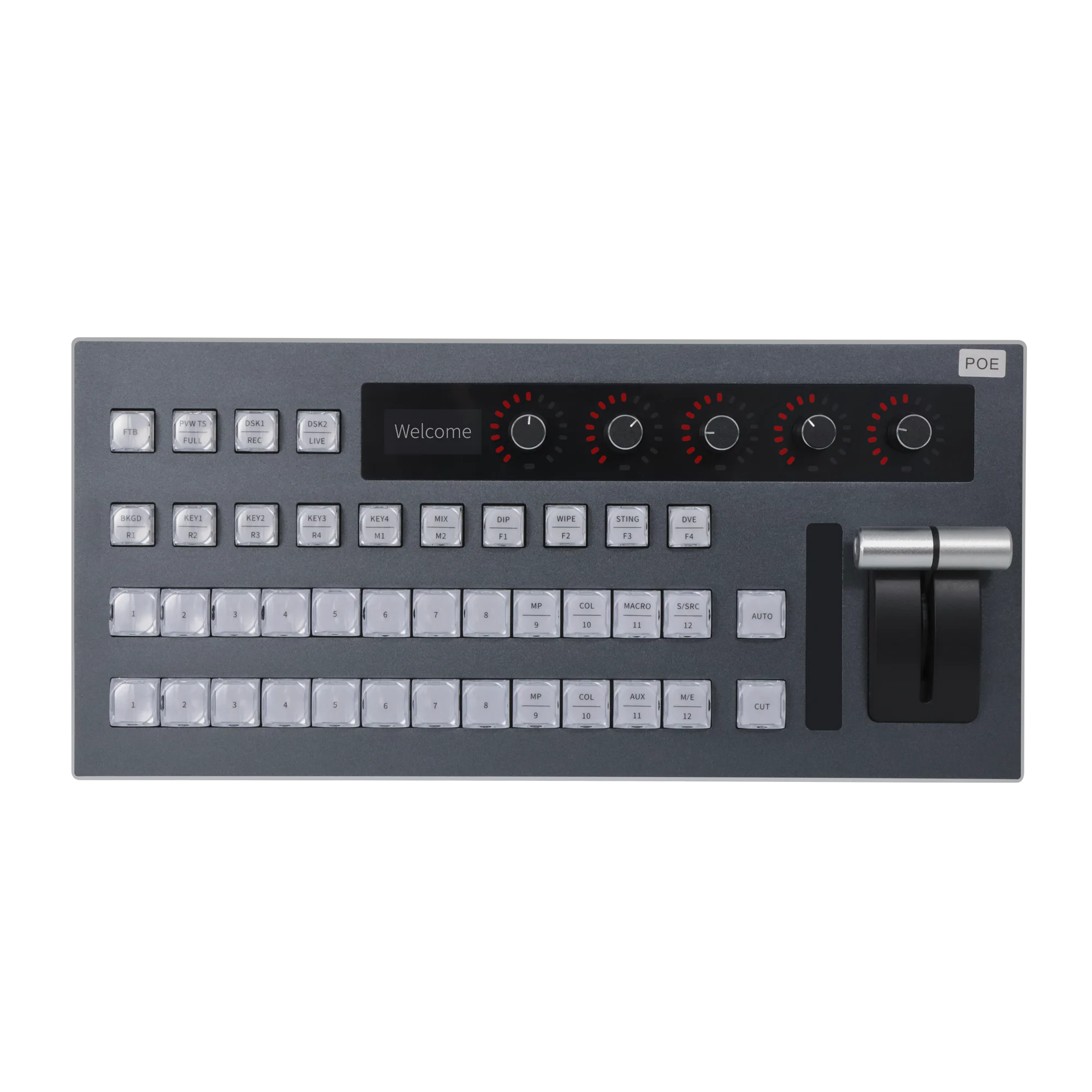 12 Channels Video Switcher Mixer Usb Lan Live Streaming Vmix Controller Vmix Software Switchboard Control Panel