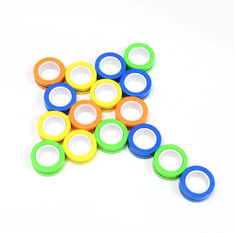 Funny Fidget Spinner Magnetic Ring Unzip Toy Anti Stress Figet Toys Hotwhells Stress Reliever Toys Magic Ring Decompression Toys