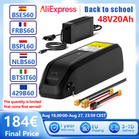EU Stock Hailong Battery Electric Bike 48V 20AH/15AH/25AH 52V 20AH BMS 21700 Cells Battery 35A BMS For 100W-1600W Motor E-Bike