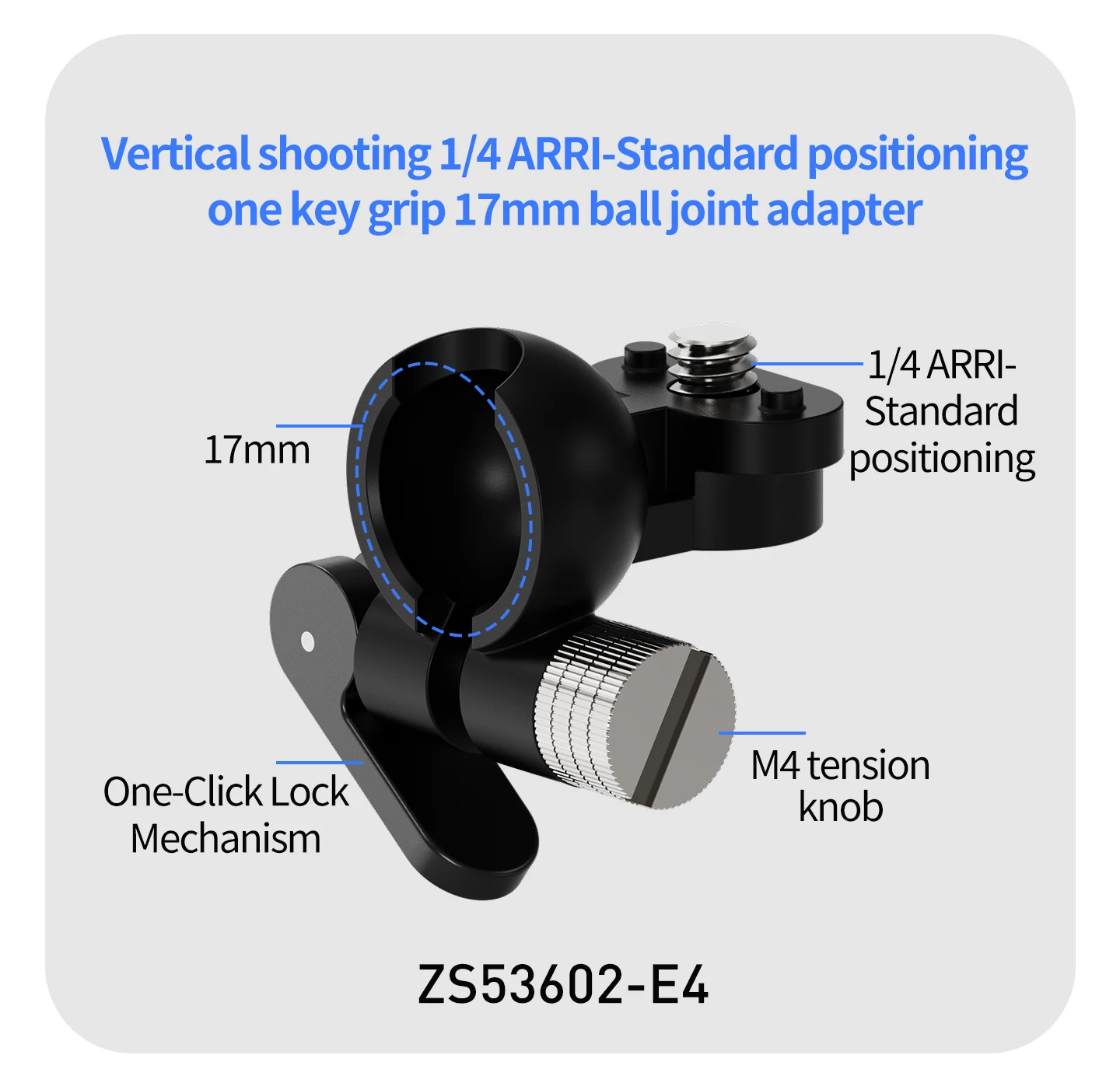 17MM Kugelkopf Action Kamera Schnellverschluss Schnalle Basis für GoPro Insta360 DJI Osmo Tasche Magnetische Motorrad Halterung – Detail 36