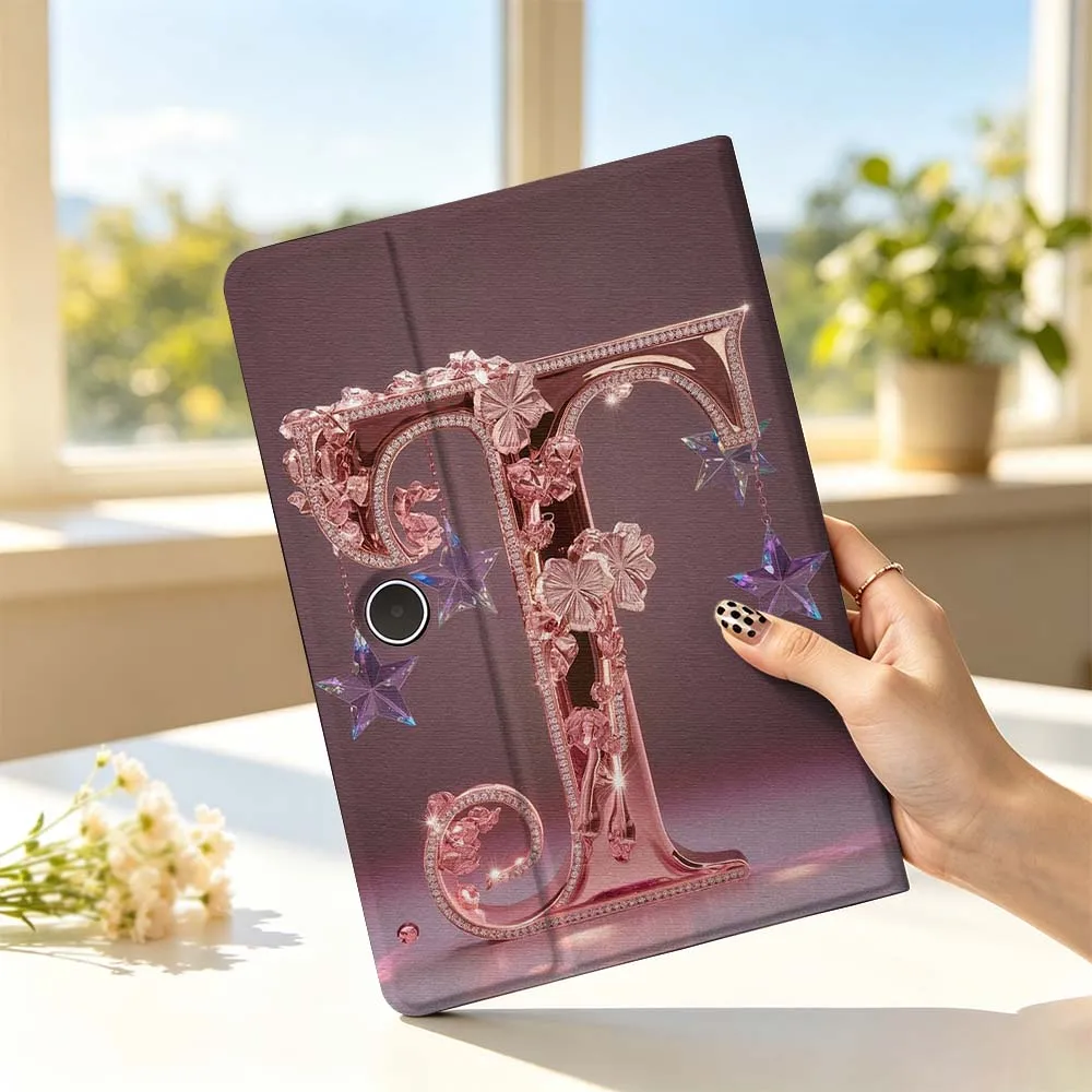 English Letter T For OPPO VIVO IQOO OnePlus Realme Pad 3 Pro 13 12.1 11.61 11.4 10.36 11 inch Tablet Case Soft