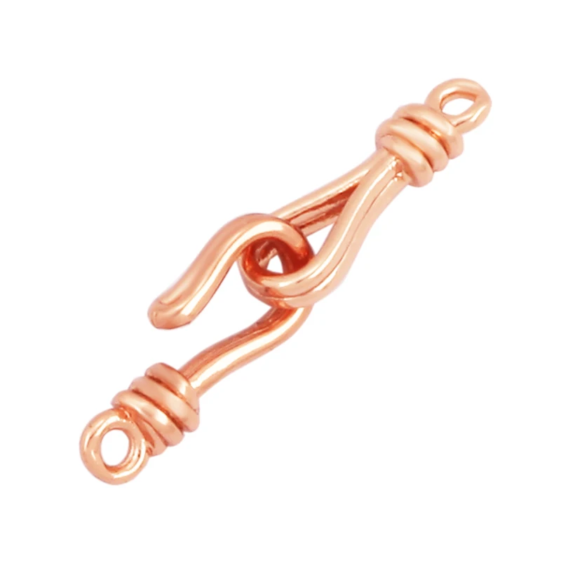 Trendy 18K Gold Plated Connector Hook,Unique Retro Antique Gold Clasp DIY Bracelet Necklace Components Accessories Supplies L40