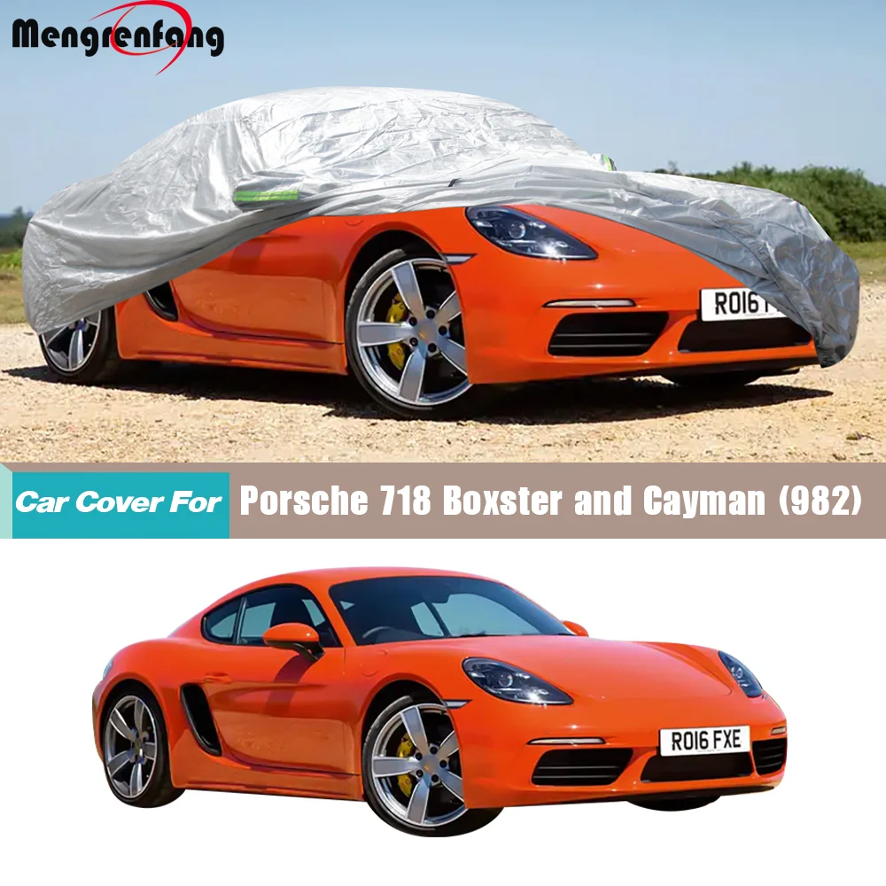 Car Cover Anti-UV Sun Shade Rain Snow Dust Protection Cover For Porsche 718 Boxster Cayman Spyder 2016-2025