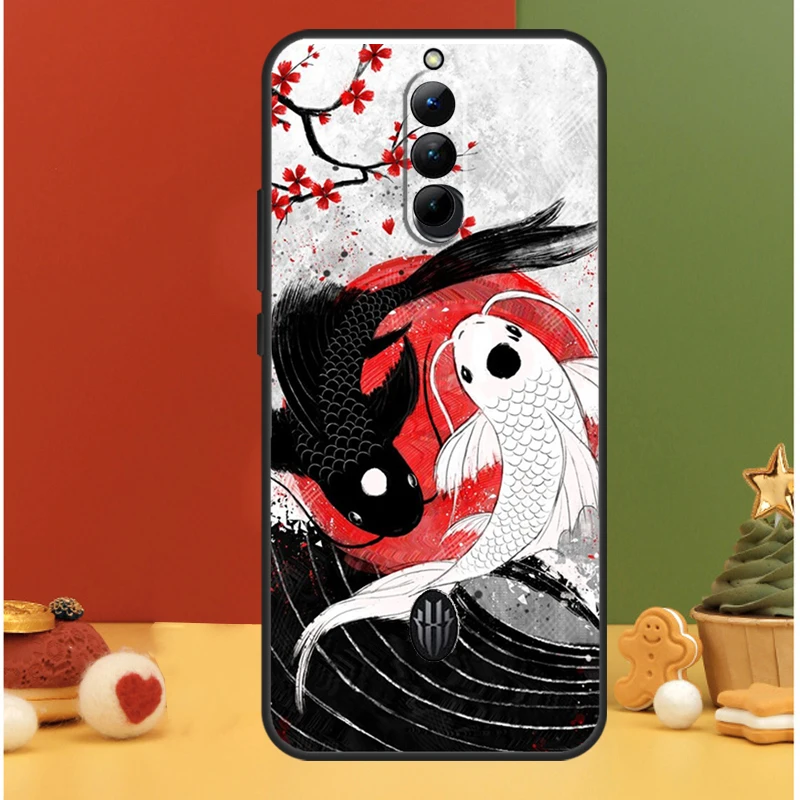 Koi Fish Yin Yang Case For ZTE Nubia Red Magic 8 8S Pro Plus RedMagic 9 Pro Plus 5G 5S 6R 6 7 6S 7S Pro Cover