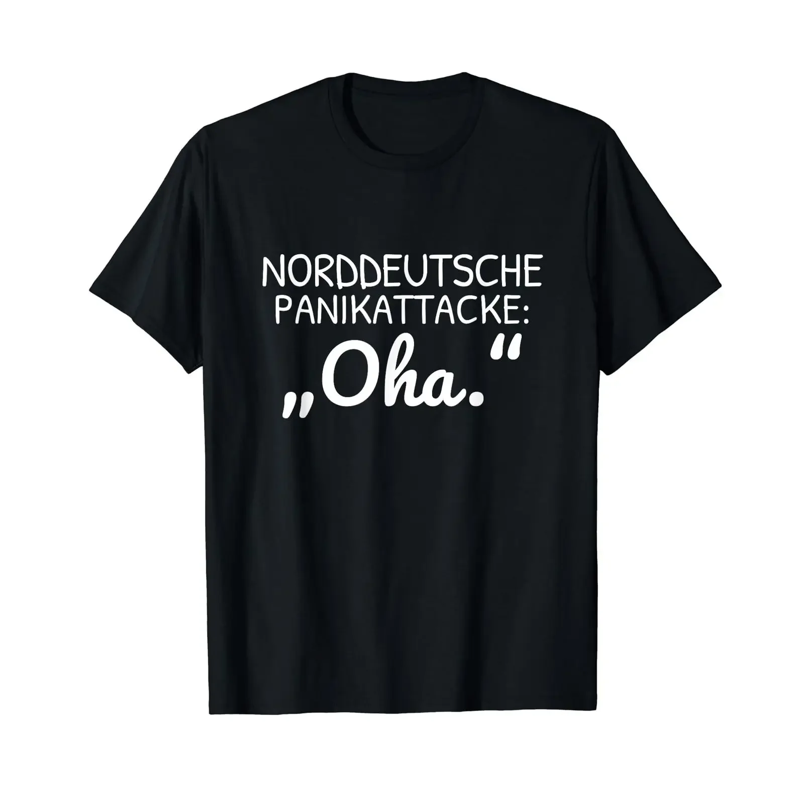Oha North German Panic Attack T Shirt vintage Washed Breathable graphic Stretched Top For Everyday Wear streetwear Slightly