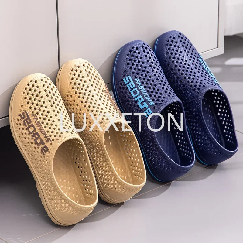 Men Sandals Summer New Fashionable Non Slip Breathable Comfortable and Casual Men Thick Soled Outdoor Beach Soft Soled Sandals