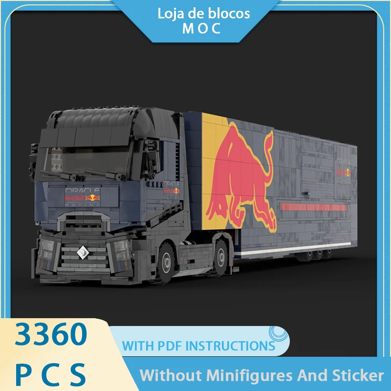 

Изысканный новый продукт: модель-конструктор MOC, транспортное средство Red Bull, модульный детский набор для самостоятельной сборки.