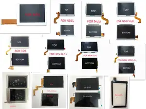 Bilashmart Top Upper or Bottom Lower LCD Display Screen DS Lite NDSL ndsi 3DS BackShell 3DS XL LL 2DS XL switch