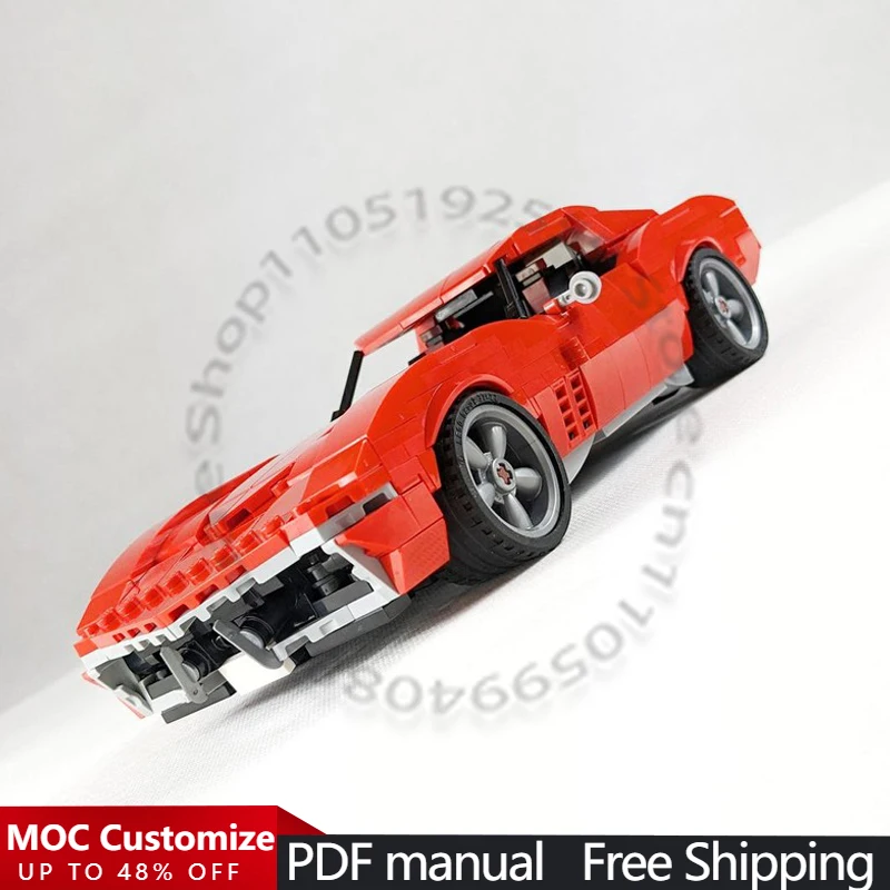 

791 PCS Race Car Building Kit Sports Car MOC Customize Modular Building Block Creative Design Brick DIY Boys Toy Birthday Gift