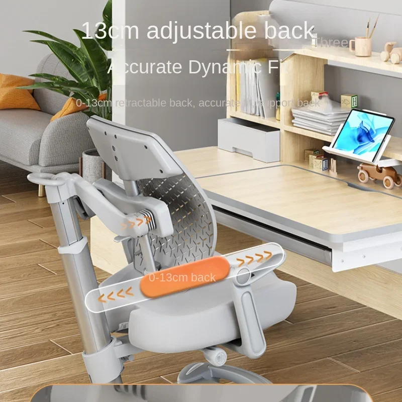 Adjustable Children\'s Learning Chair with Writing Desk, Correcting Posture for Primary and Secondary School Students