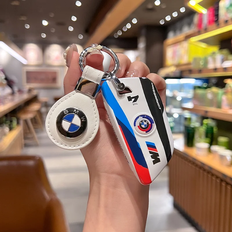 سبائك الزنك + سيليكون سيارة مفتاح بعيد غطاء حامل لسيارات BMW X1 X3 X5 X6 X7 1 3 5 6 7 سلسلة G20 G30 G11 F15 F16 G01 G02 F48