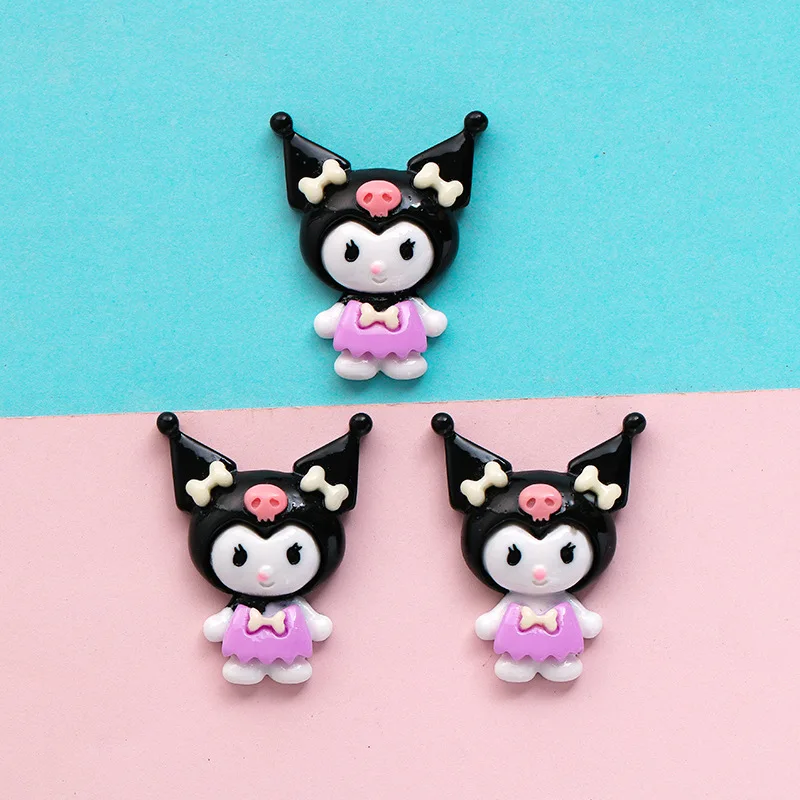5pcs cartoon sanrio hello kitty flatback resin charms crafts embellishments diy cabochons decoration accessories