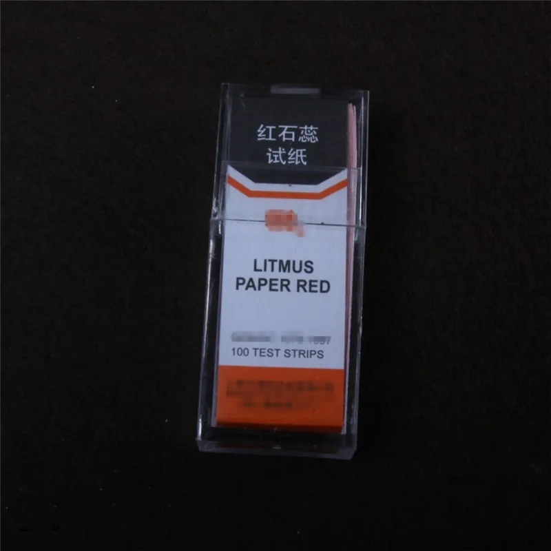 

Litmus paper red 200 test strips (5 knifes/box * 2boxs) litmus red test paper Acid-base test paper physics tool