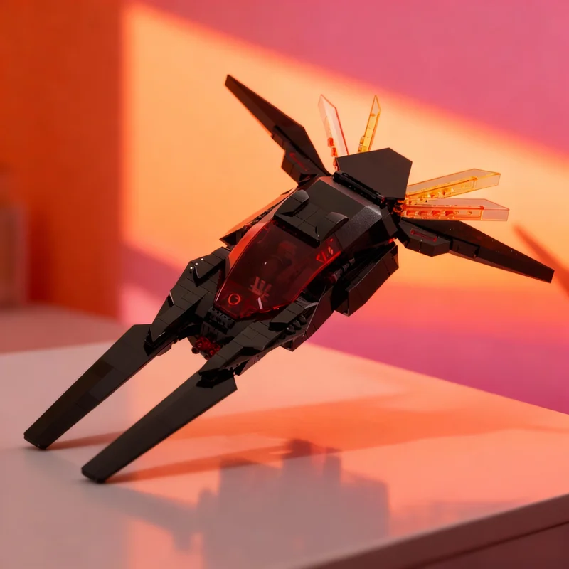 

344 детали MOC Blacktron Bladestorm Bounty Hunter Space I, модель, конструктор, рождественские подарки, игрушки для сборки, DIY, креативная идея